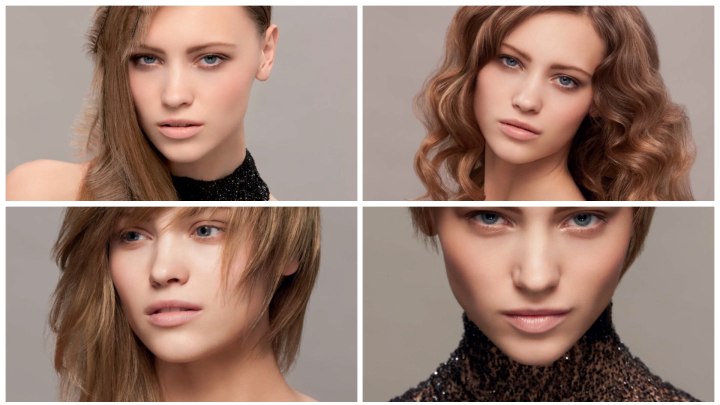 Different hairstyles on one model