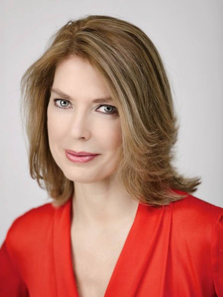 Layered hairstyle for mature women