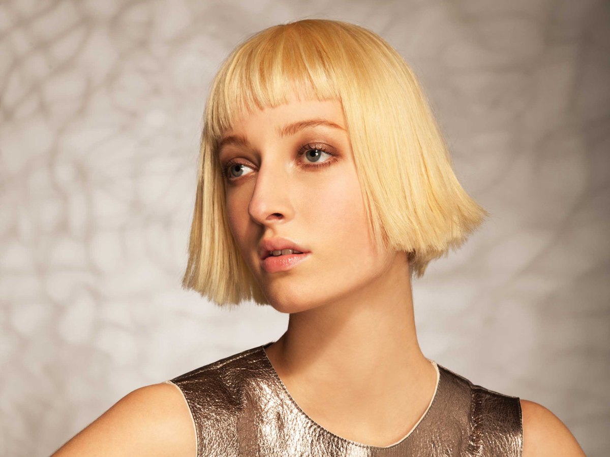 Aline bob with side bangs Short Side Bangs, Short Haircuts With Bangs