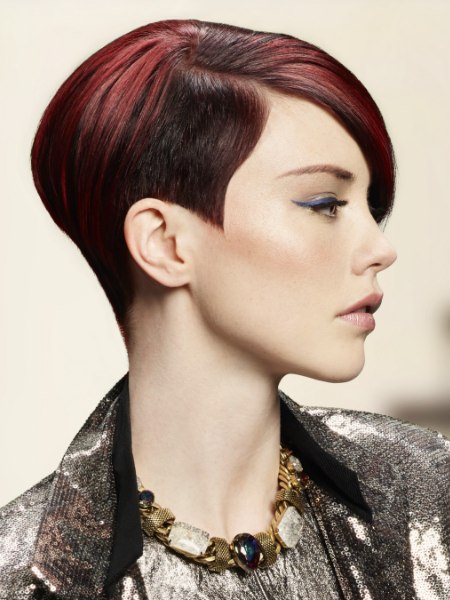 Sleek and elegant short hair cut