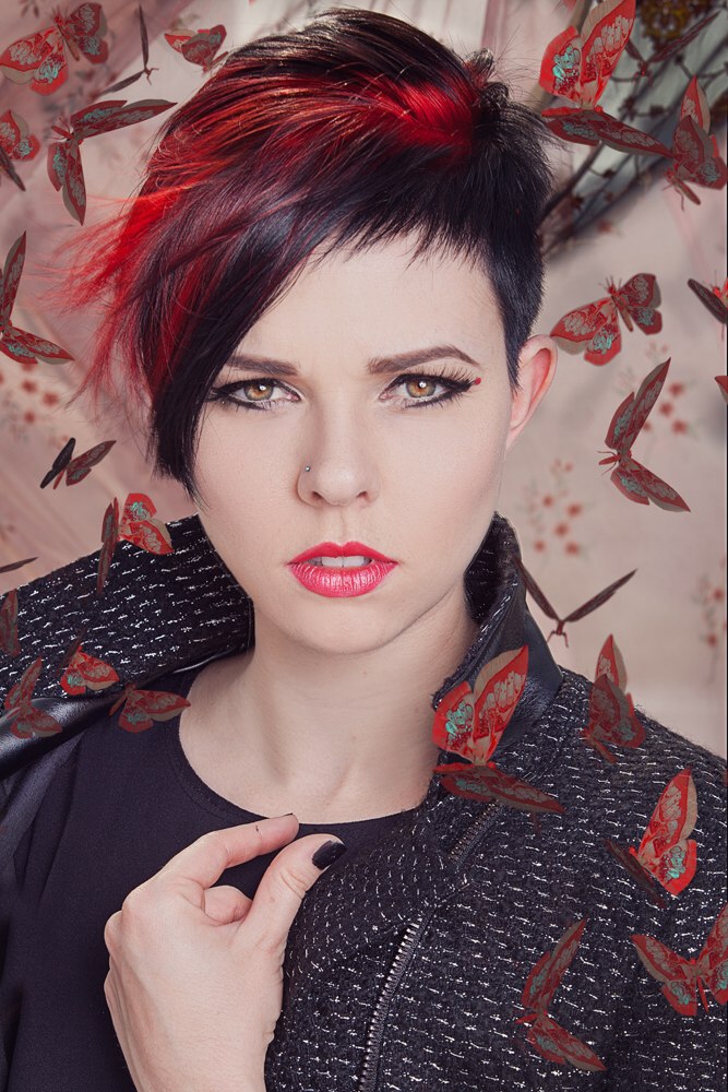 Black And Red Short Hairstyles