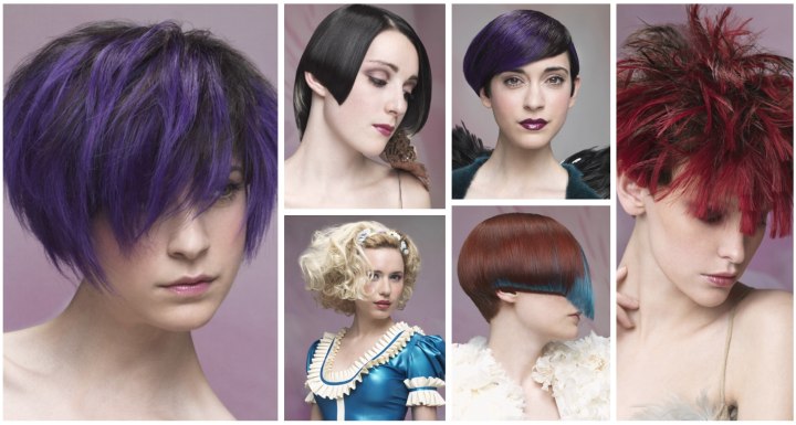 Daring hairstyles and hair colors