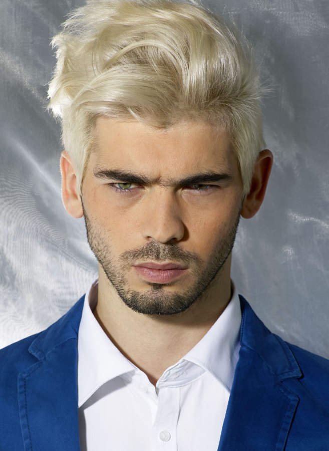 Fashion hairstyles with clear lines for men