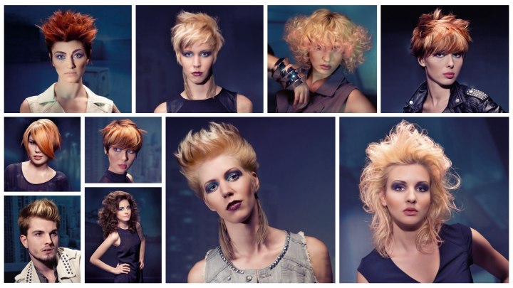 Tough 1980s inspired hairstyles