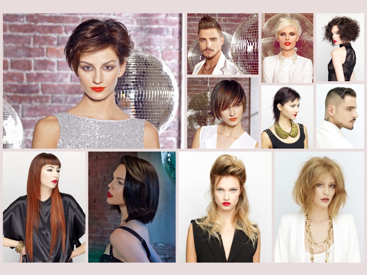 Long and short party hairstyles influenced by looks of the 80s