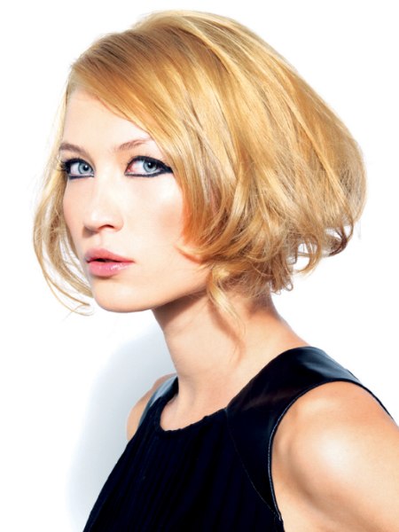 Chin length bob with volume