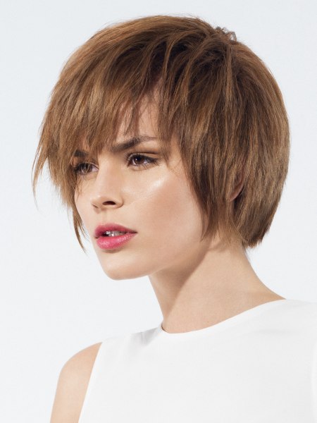 Jaw-length bob with layers