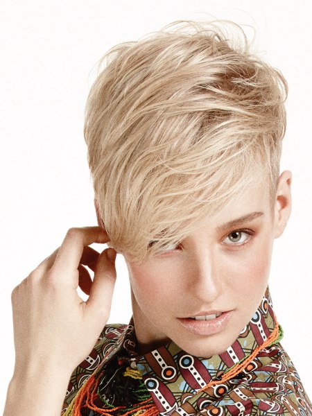 Haircuts with a colorful mix of patterns, textures and colors