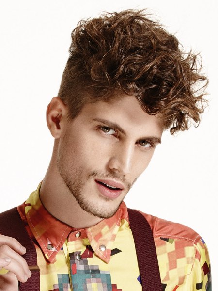 Modern men's look with a mustache