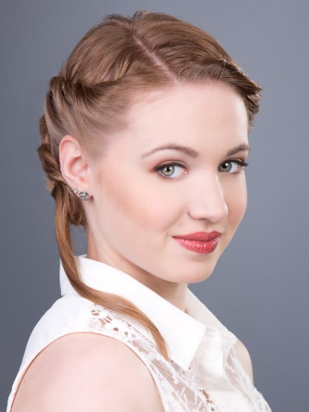 Daytime updo to keep hair out of the face