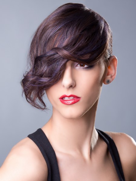 Updo for medium-length hair