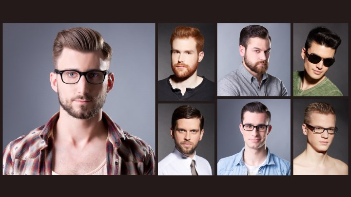 Neat and well groomed men's hairstyles