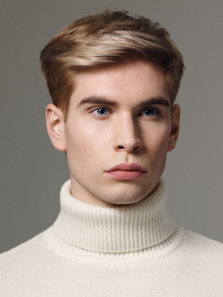 Preppy turtleneck look for men