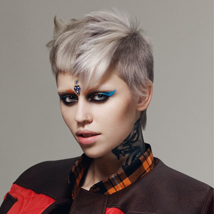 Sassoon cuts with preppy looks and rebellious punk styles