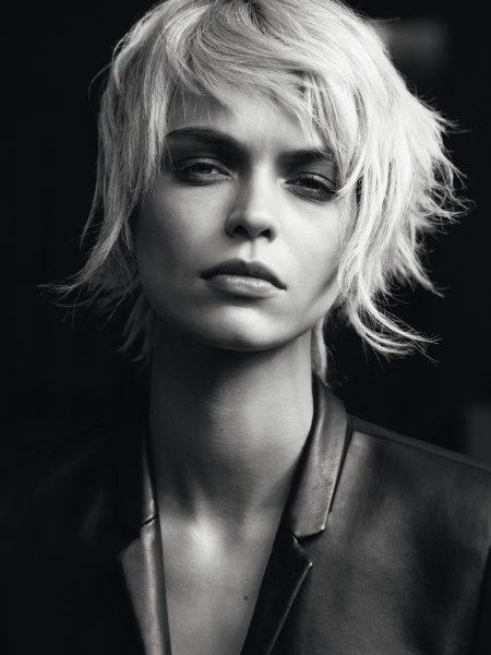 Contemporary cut for short hair