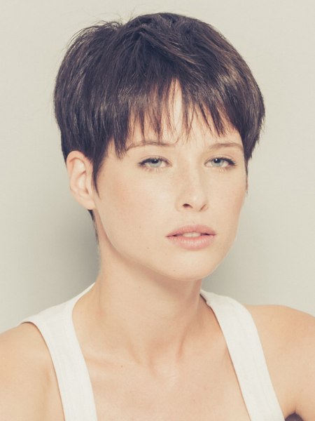 Pixie cut with layers