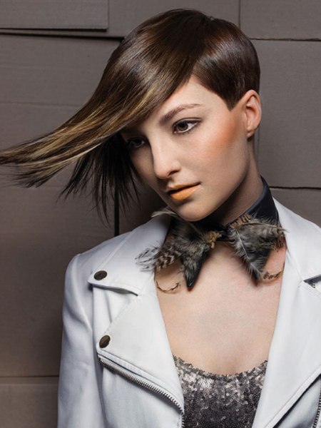 Contemporary pixie cut