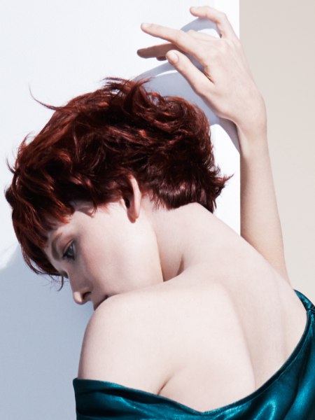 Neat short style for red hair