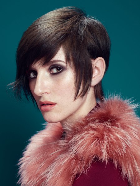 Vintage-inspired pixie cut