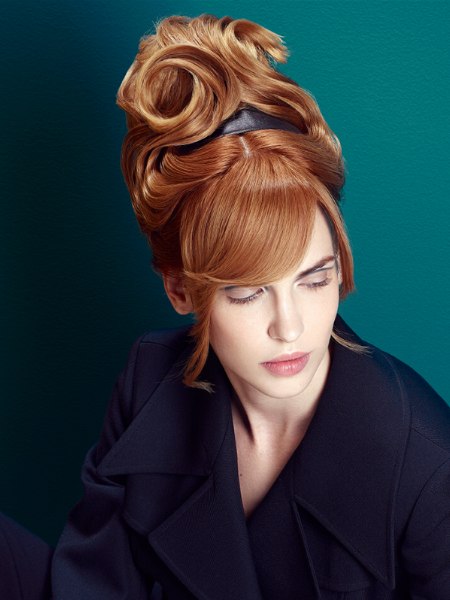 1960s and 1970s updo for hair