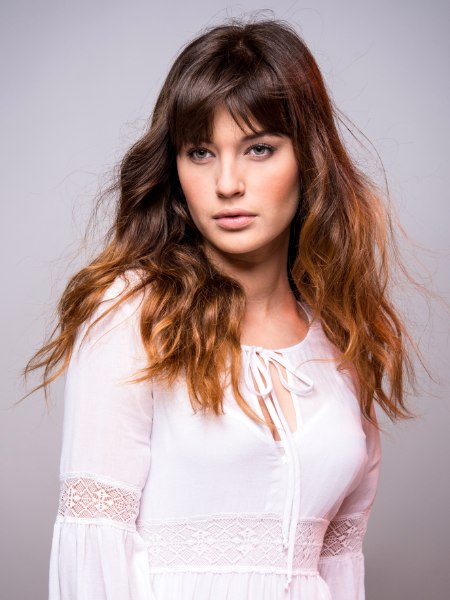 Free-spirited long hair