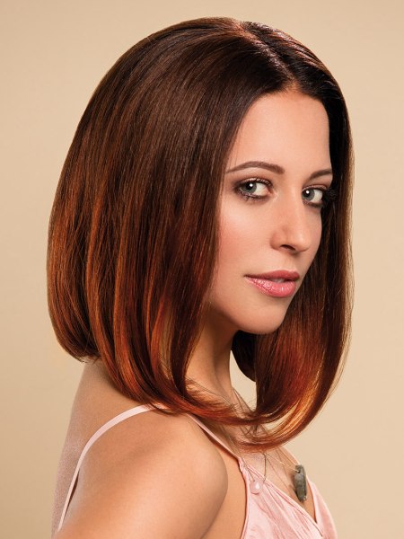 Almost-to-the-shoulder bob