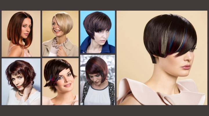 Hair cut into stylish bobs