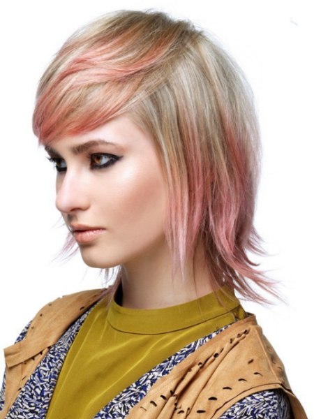 Hair with pastel hues