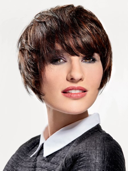 Quick and easy short hairstyle