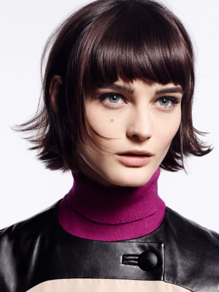 Short and airy layered bob