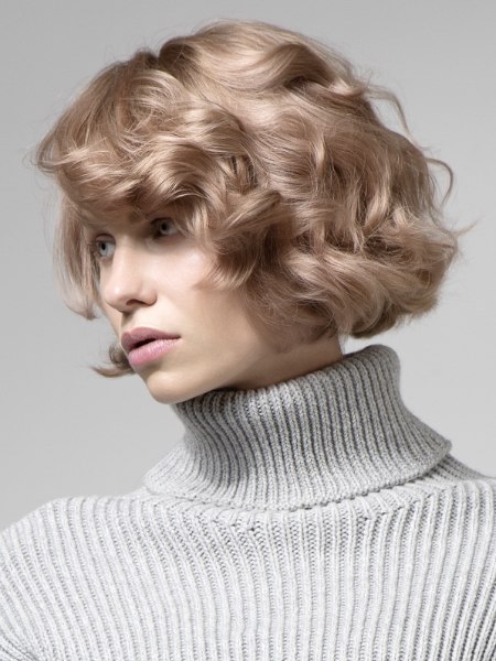 Chin-length bob with volume