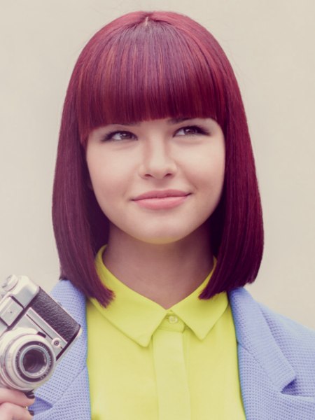 Clavicle-length bob