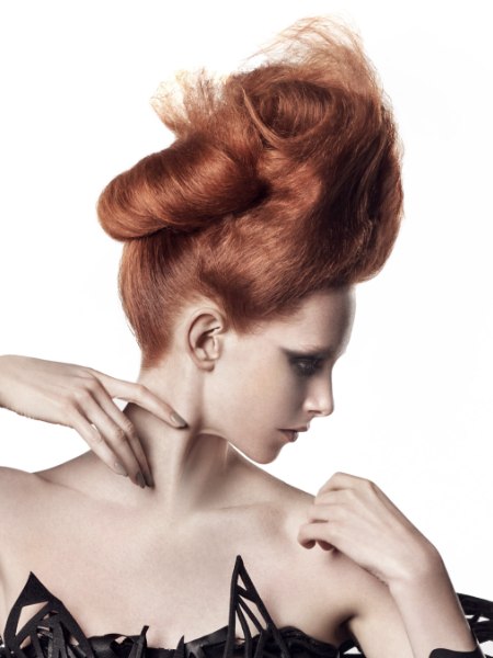 Updo for red hair