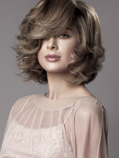 Neck-length hairstyle