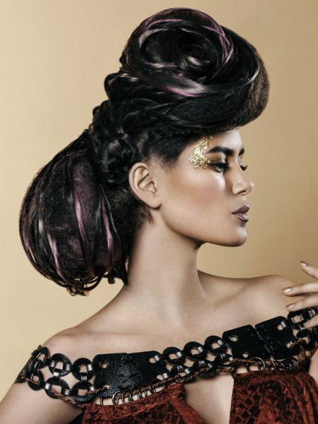 Eccentric updo