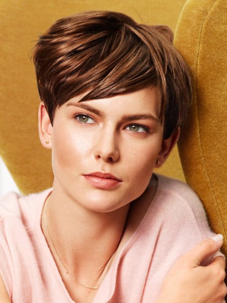 Pixie cut for a corporate look