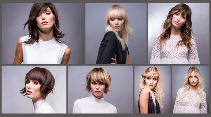 Choppy short and very long hairstyles for this season