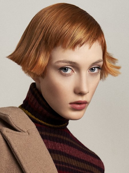 Very short bob haircut