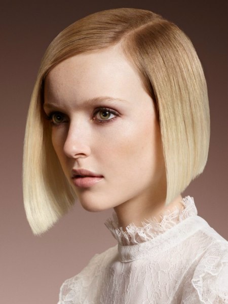 Measured bob with modern styling