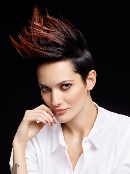 Boyish short haircut for women