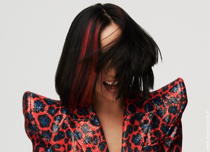 Razor-cut bob