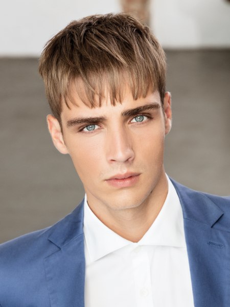 Modern corporate haircut for men