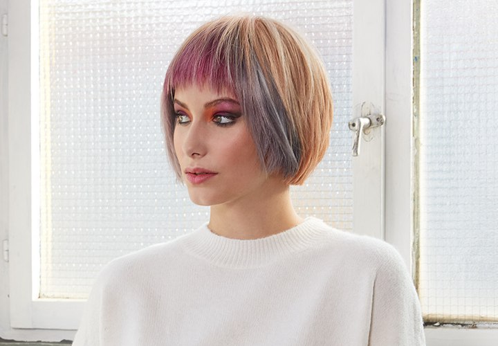 Fringed bob, cut to chin length