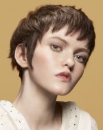 Short haircut with layering