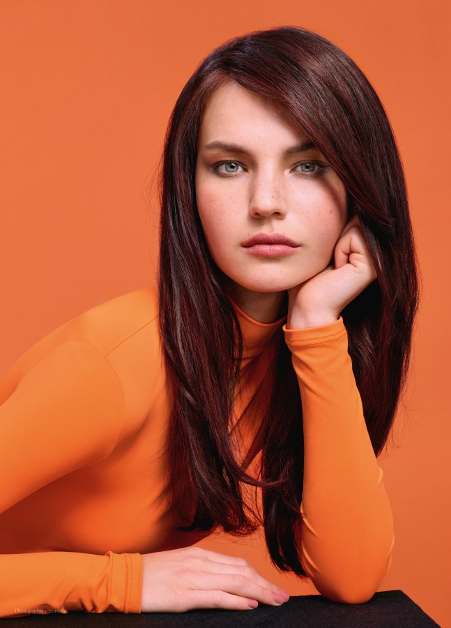 Extra smooth long hair with ombré effects