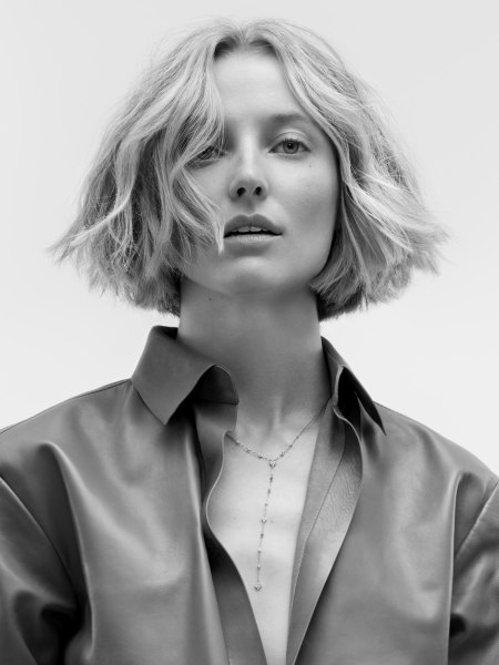 Short bob with texture