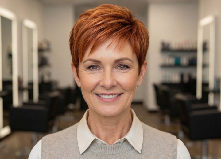 Pixie cut for women aged over 50