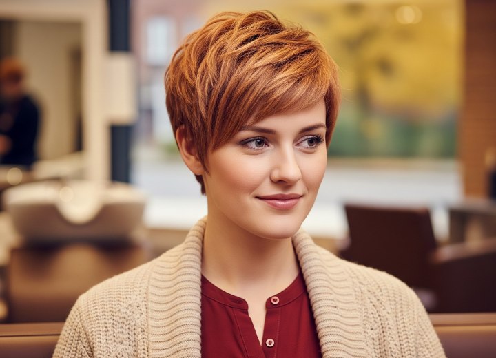 Dynamic short hair for autumn