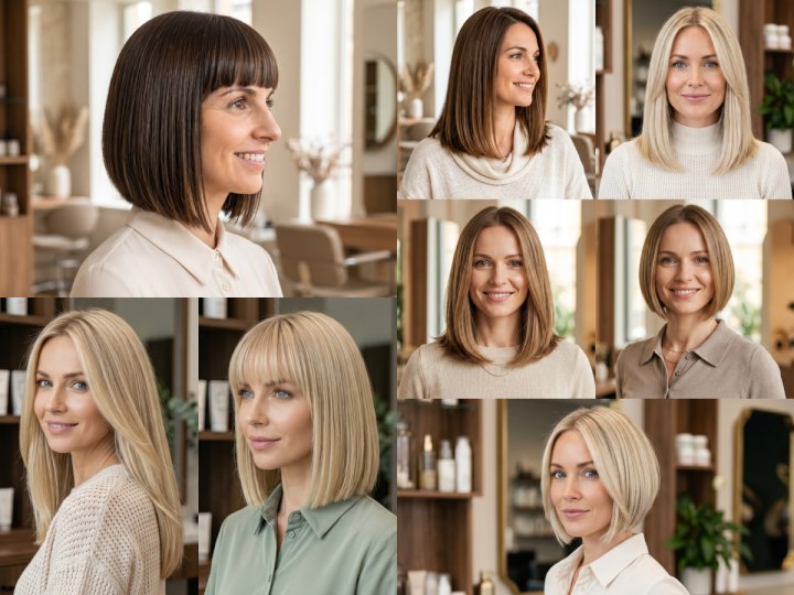 Transformations from long hair to a bob