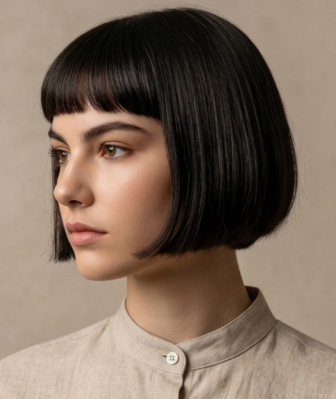 Short bob for black hair